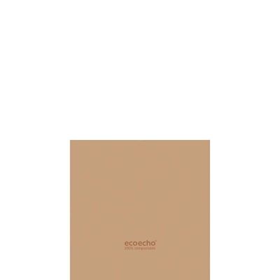 DUNI Servilleta Dunisoft 20x20 cm 1/4F. marrón ecológico