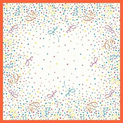 DUNI Mitteldecke Dunisilk 84 x 84 cm Confetti