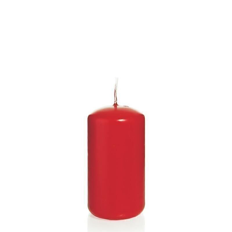 Stumpenkerze 120 mm Ø 50 mm rot