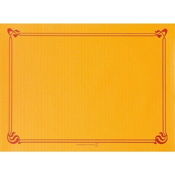 Set de table en papier uni 31x43cm Mandarine
