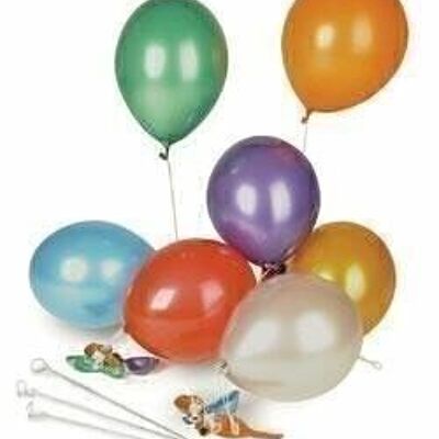 Assorted metallic balloons