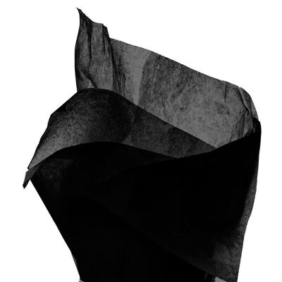 Feuille de papier de soie 50x76 cm noir