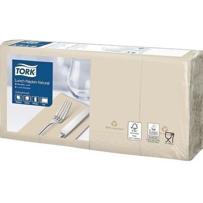 Servilletas de papel reciclado TORK 33x33cm 2 capas 1/8