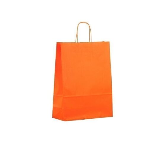 Papier Tragetaschen 32x13x42cm orange