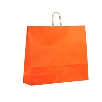 Paper carrier bags 54x14x45cm orange