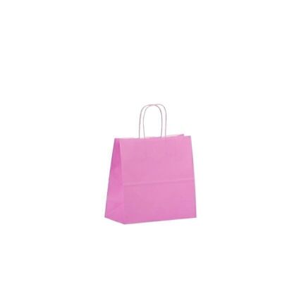 Paper carrier bags 25x11x24cm pink
