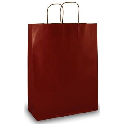 Paper carrier bags 32x13x42.5cm bordeaux