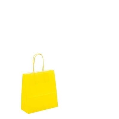 Bolsas de papel 18x08x25cm amarillo