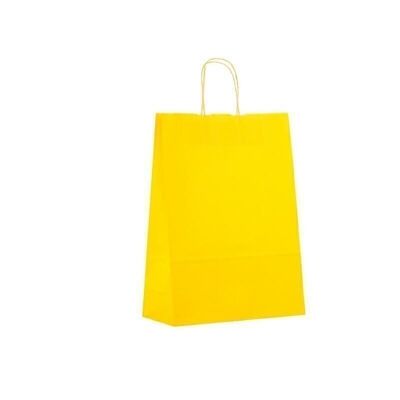 Paper carrier bags 32x13x42cm yellow