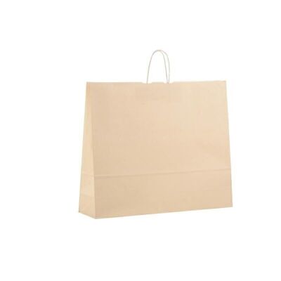 Paper carrier bags 54x14x45cm cream