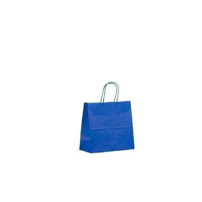 Paper carrier bags 25x11x24cm blue