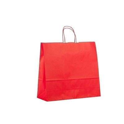 Paper carrier bags 42x13x37cm red