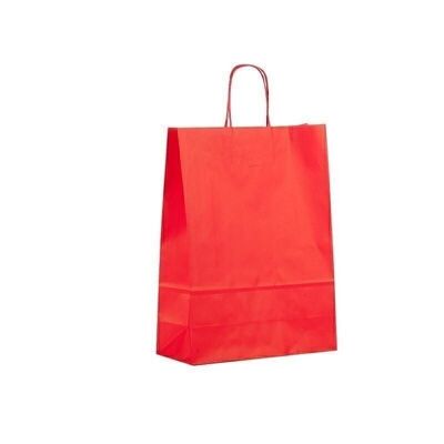 Paper carrier bags 32x13x42cm red