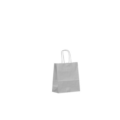 Paper carrier bags 18x08x25cm grey