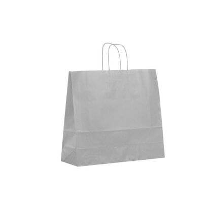 Paper carrier bags 32x13x42cm grey