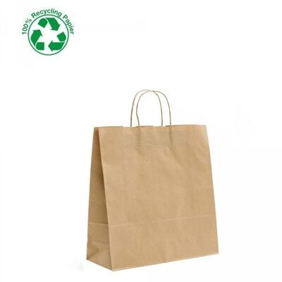 Paper carrier bags 32x13x28cm brown