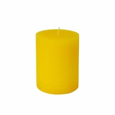 Pillar candle Rusti 130 mm Ø 100 mm yellow