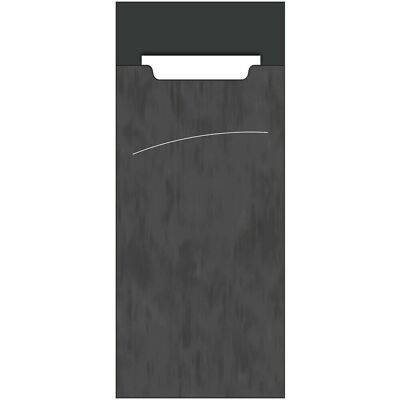 Cutlery bags Sacchet Marble anthracite 85 x 200 mm