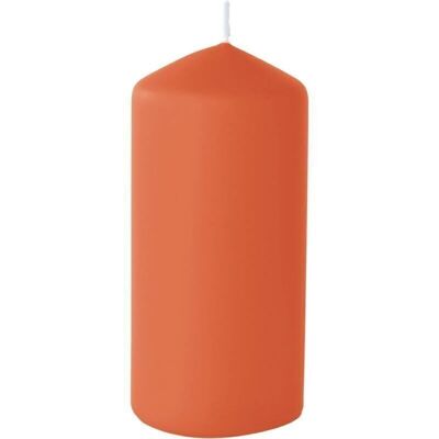 Pillar candle DUNI 150 x 70 mm matt tangerine