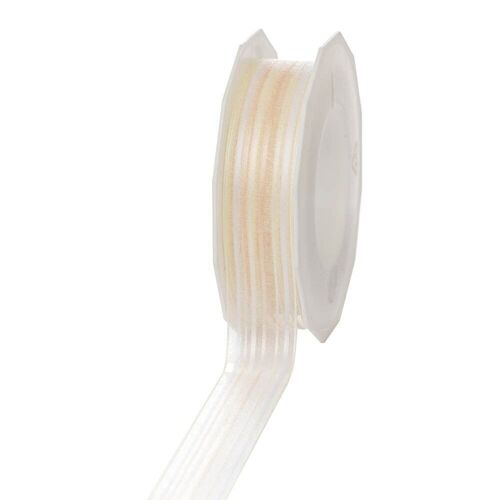 Geschenkband Malediven 25mm/20Meter creme