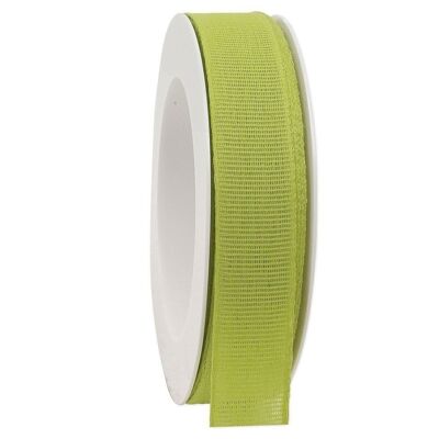Linen ribbon biodegradable 25mm/20Meter Spring Kiwi