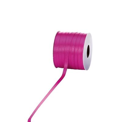 Satin ribbon 6mm 100m pink