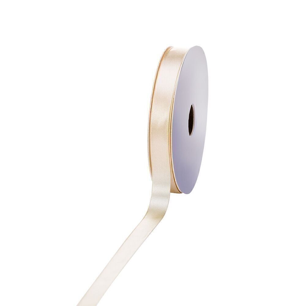 Satin ribbon 15mm 50 meters vanilla