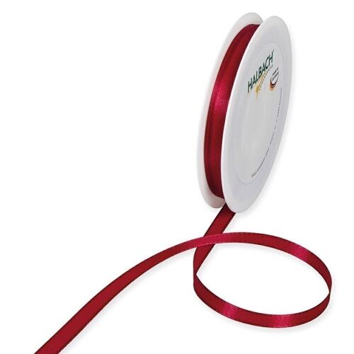 Geschenkband Stoff 8mm / 50Meter bordeaux