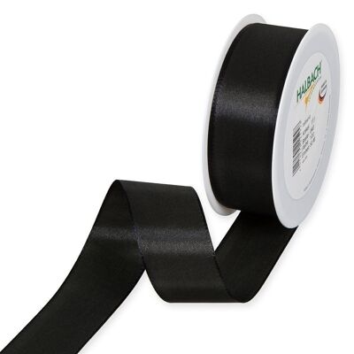 Gift ribbon fabric 40mm / 50 meters black