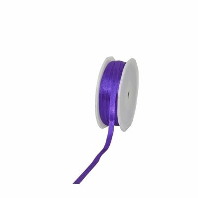 Gift ribbon double satin 6.5mm/50meter purple