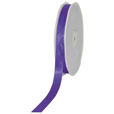 Ruban cadeau double satin 16mm/50mètre violet