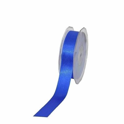 Ribbon double satin 25mm/25meters blue