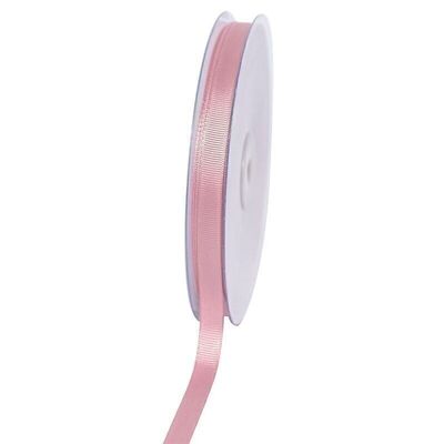 Gift ribbon grosgrain 9 mm/50 meters old pink