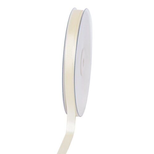 Geschenkband Grosgrain 9 mm/50Meter creme