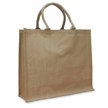 Sac cabas en jute nature 45x17x40cm