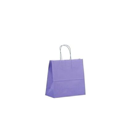 Paper carrier bags 25x11x24cm purple