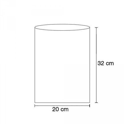 Flachbeutel weiß 20x32 cm