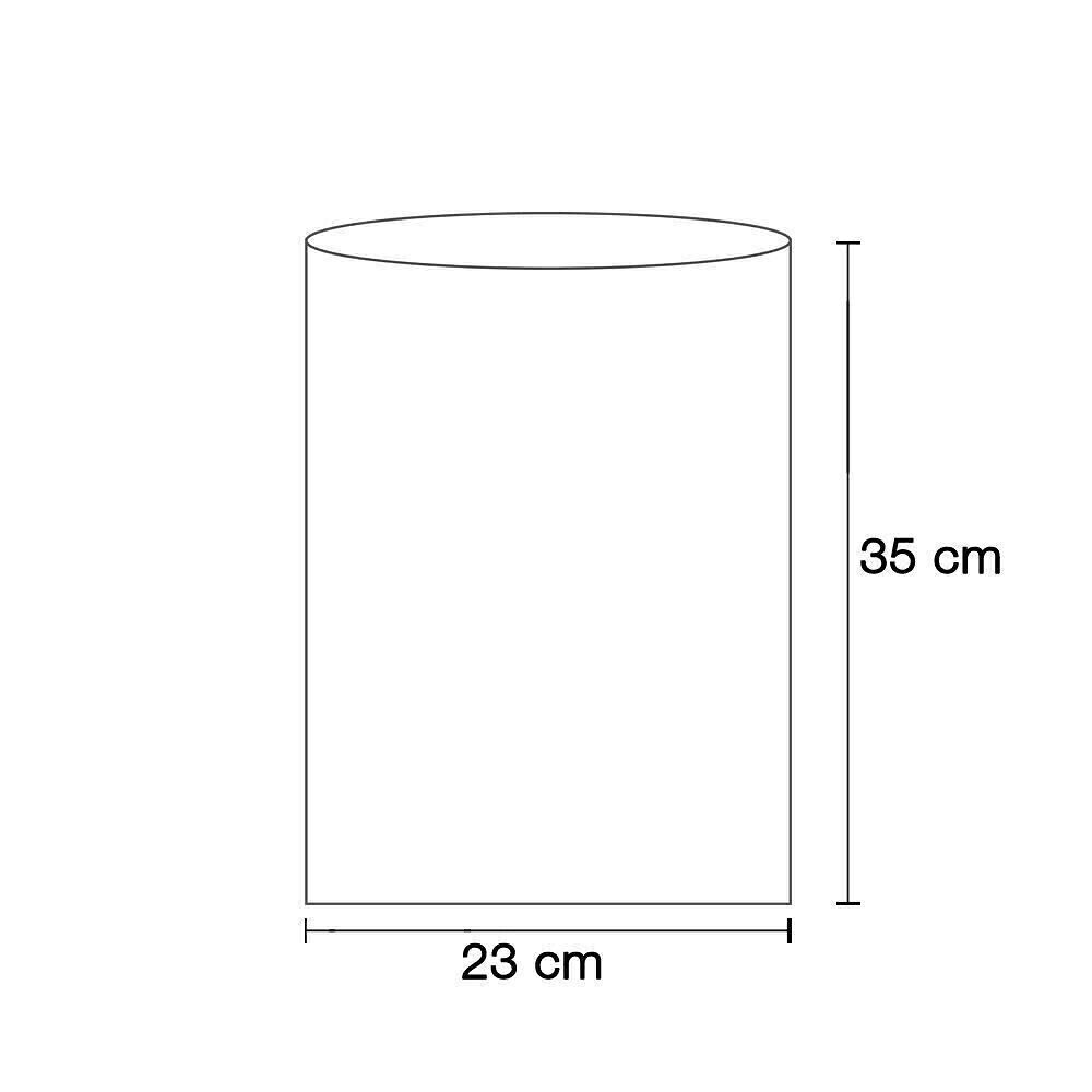 Borsa piatta bianca 23x35 cm