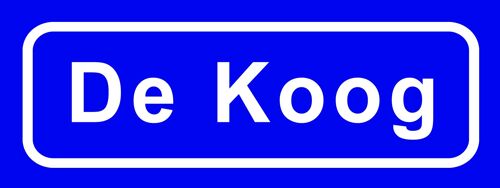 Fridge Magnet Town sign De Koog