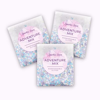 Biologisch abbaubarer Glitter - Adventure Mix - 5 ml Beutel