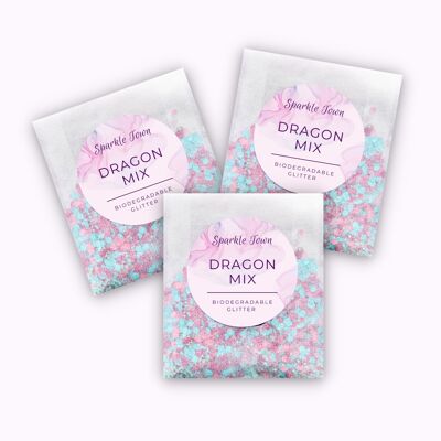 Purpurina biodegradable - Dragon Mix - Bolsa de 5 ml