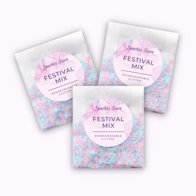 Biodegradable Glitter - Festival Mix - 5ml Pouch