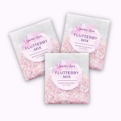 Biologisch abbaubarer Glitzer – Flutterby Mix – 5 ml Beutel