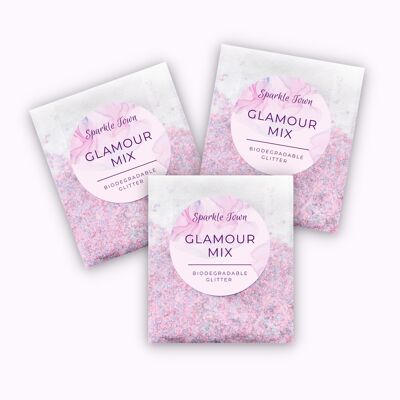 Purpurina biodegradable - Glamour Mix - Bolsa de 5 ml