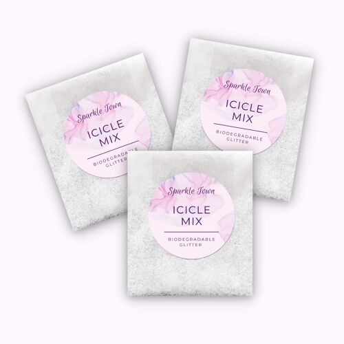 Biodegradable Glitter - Icicle Mix - 5ml Pouch
