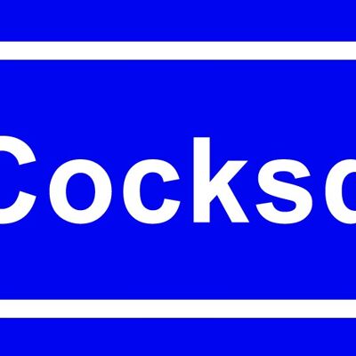 Imán de nevera Town sign De Cocksdorp