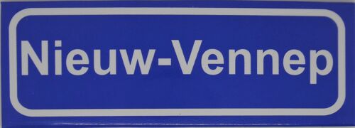 Fridge Magnet Town sign Nieuw-Vennep