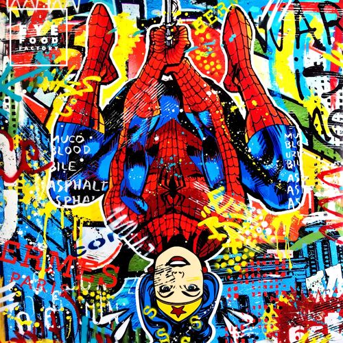 SPIDERWOMAN 100X100CM