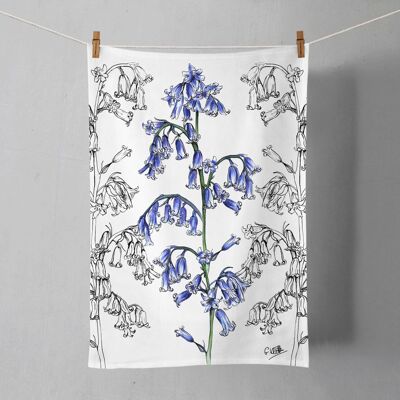 Torchon en coton Bluebells