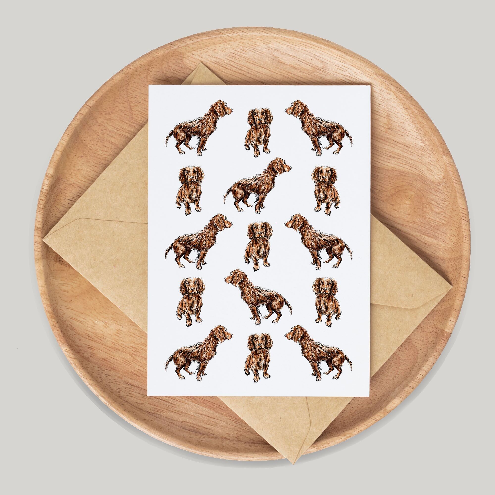 Cocker Spaniel Dog Single Greeting Card